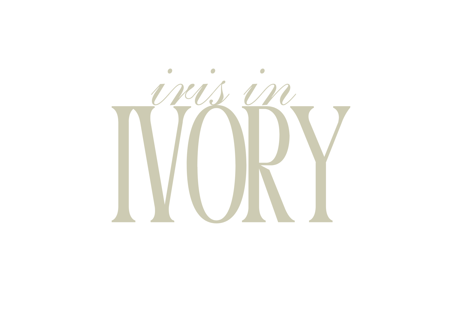 Iris in Ivory