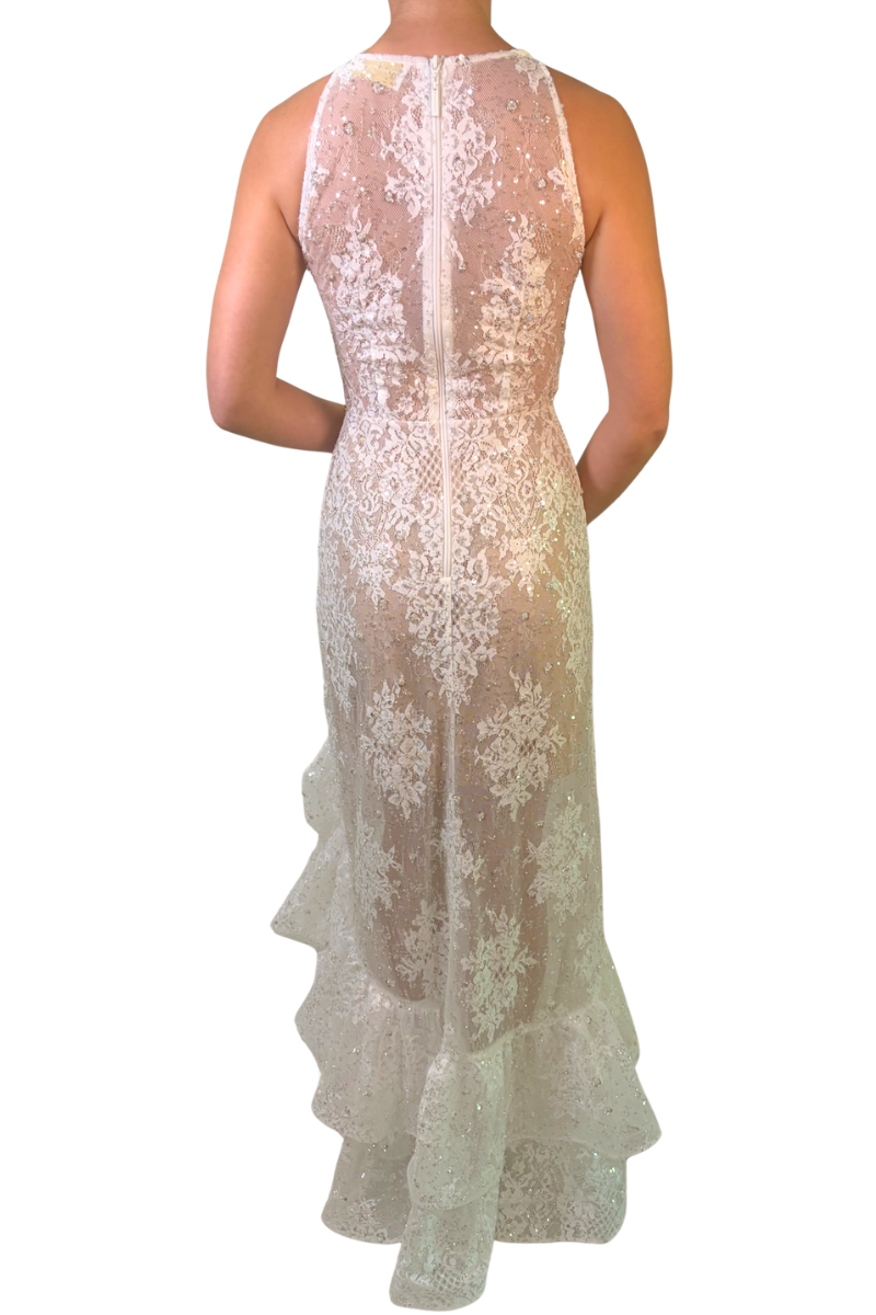 Sicillia Silver Sequin Maxi Dress